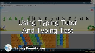 Using Typing Tutor And Typing Test