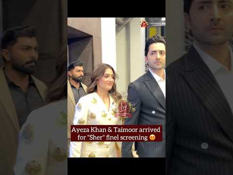 Ayeza Khan & Danish Taimoor at Sher last episode premier 🔥😍 | Pakistani Drama | Sher Drama |
