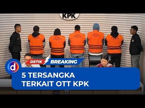 Momen KPK Tetapkan 5 Tersangka Terkait OTT di Madina