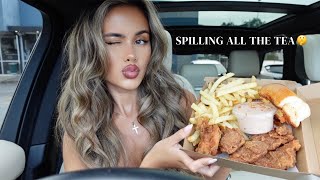 Raising Canes Mukbang + Q&A | childhood trauma, toxic relationships, becoming an influencer & etc!