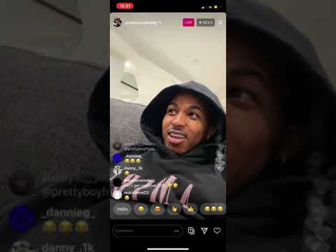 DDG on Instagram live going off on prettyboyfredo