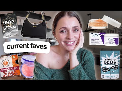 Current Faves 💕 affordable skincare, Amazon finds, non-toxic laundry soap, healthy snacks...