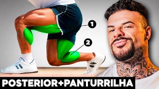 O MEU TREINO EXATO DE POSTERIOR DE COXA E PANTURRILHA