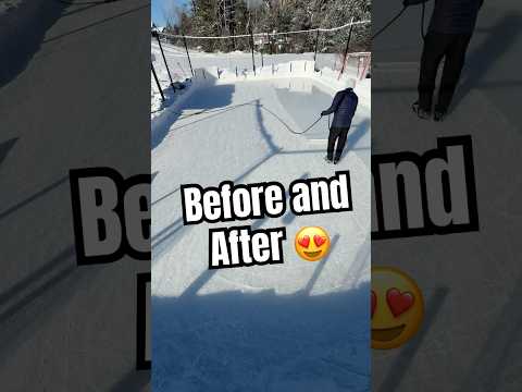 Satisfying Backyard Rink Prep