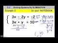 Solving Systems of Equations