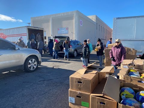 YouTube video thumbnail: Community Groups Join Forces to Feed Hundreds of Wyomingites This Thanksgiving
