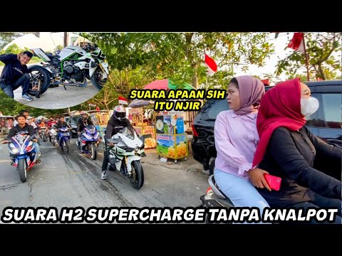 KAWASAKI NINJA H2 TANPA KNALPOT‼️MOTOR 1MILYAR DIPAKE EKSPERIMEN
