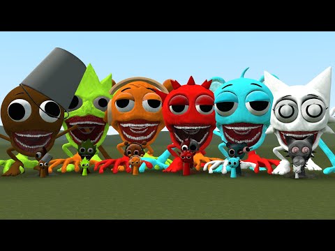 NEW ALL SPRUNKI SONIC TAPES MONSTERS In Garry's Mod!