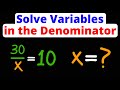 Solving Equations with Variables