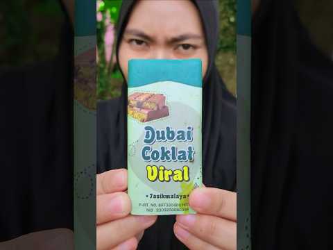 Makan makanan unik Coklat Dubai Viral tapi buatan lokal ๐คญ