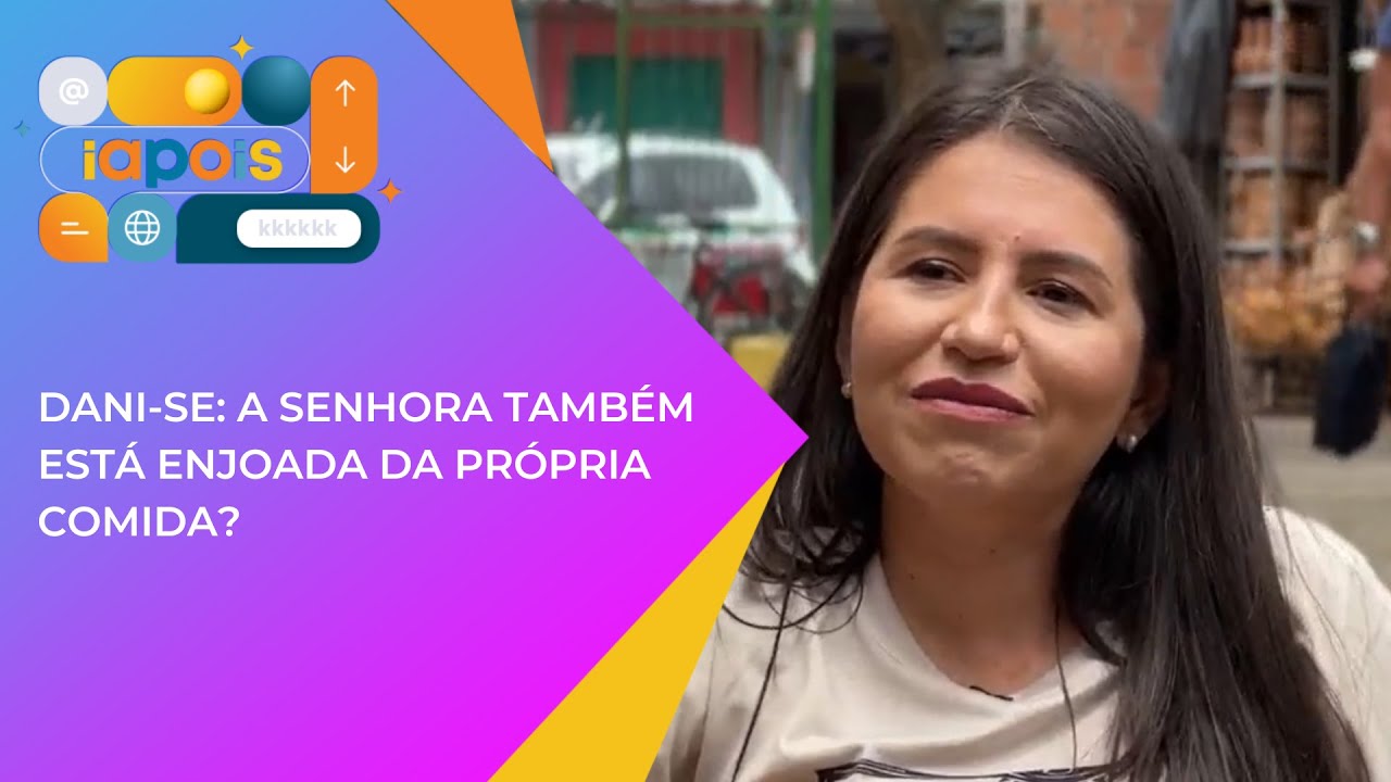 Dani-se: A senhora tamb&eacute;m est&aacute; enjoada da pr&oacute;pria comida?