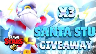 3X SANTA STU GIVEAWAY 😱🔥 | BRAWL STARS SAISON 22 | #BrawlStars #SantaStu #giveaway
