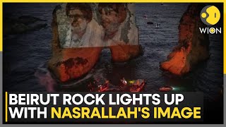 Hezbollah Lights Up Beirut Landmark in Memory of Slain Chief Hassan Nasrallah | WION World News