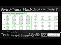 Dividing Unit Fractions and Whole Numbers: Practice and Representation