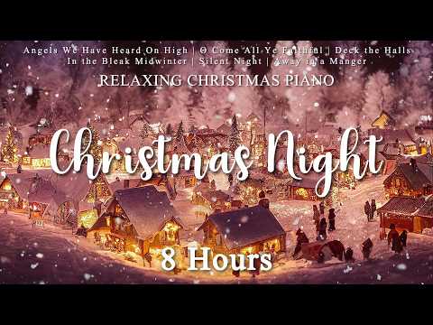 Beautiful Snowy Christmas Ambience 🎁 Top Christmas Songs of All Time, Peaceful Christmas Piano Music