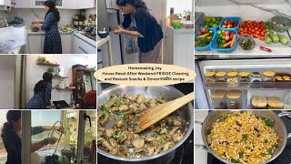 Homemaking Joy.. House Reset After Weekend FRIDGE Cleaning and Restock Snacks & Dinnerनमकीन recipe