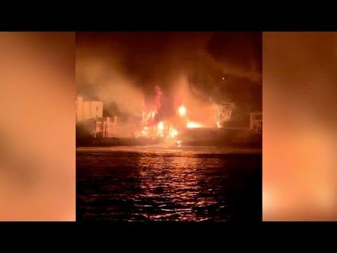 Friends Escape LA Wildfires On a Boat While Capturing the Inferno From Santa Monica Bay