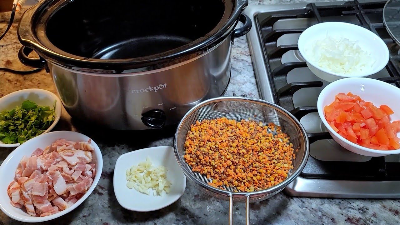 CHARRO Lentil Beans in the slow cooker Day 5 of Slow Cooker Recipes