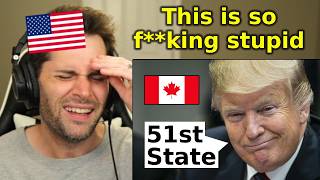 Trump Just Threatened Canada AGAIN (American Reaction)