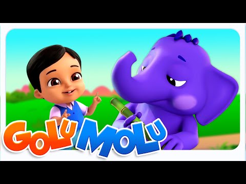 एक मोटा हाथी, Ek Mota Hathi, Titli Udi Ud Na Saki + Hindi Nursery Rhymes for Children by Golu Molu