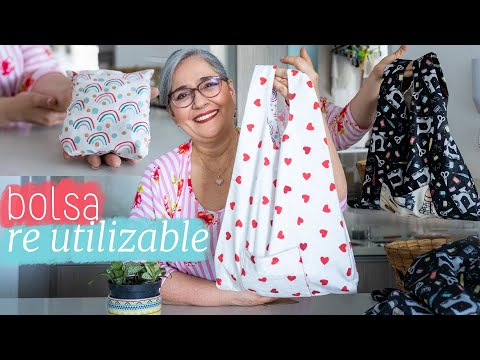 Que fácil es hacer esta BOLSA DE COMPRAS REUTILIZABLE/ Para ti, para regalar o como IDEA DE NEGOCIO