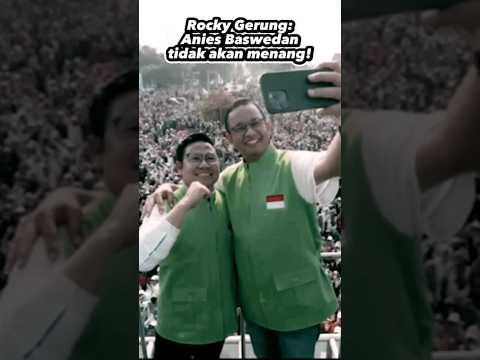 Rocky Gerung: Anies Baswedan tidak akan menang #shorts