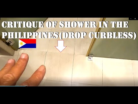 CURBLESS SHOWER...OVER SEAS