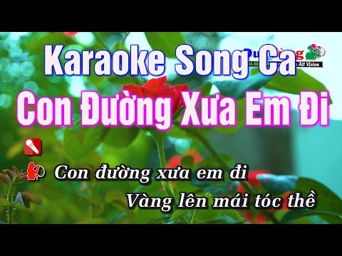 Karaoke || Con Đường Xưa Em Đi Song Ca || Nhạc Sống Duy Tùng