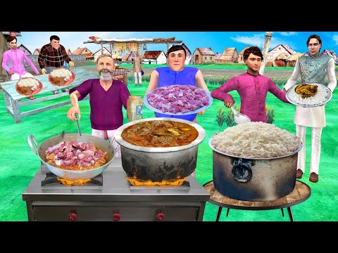 Mutton Chawal Eating Ranchi Famous Street Food Cooking Hindi Kahani Hindi Moral Stories Comedy Video