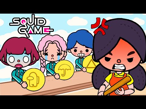 I Left Poor Mom To Go To World Of Squid Game 🦑 Very Sad Story | Toca Life World | Toca Boca