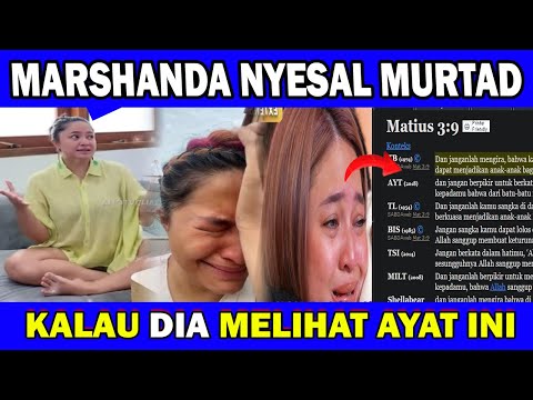 ARTIS MARSHANDA PUN NYESAL MURTAD MELIHAT AYAT INI