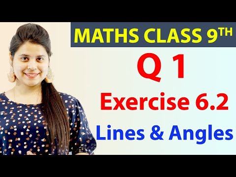 Q 1, Ex 6.2, Chapter -6 Lines & Angles, Mathematics Class 9, NCERT