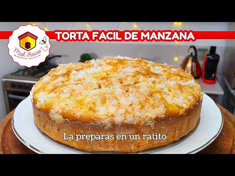 TORTA FACIL ESPONJOSA con 1 manzana DELICIOSA