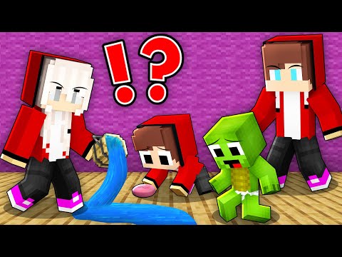 Poor Baby JJ and Mikey Life in Maizen FAMILY in Minecraft!