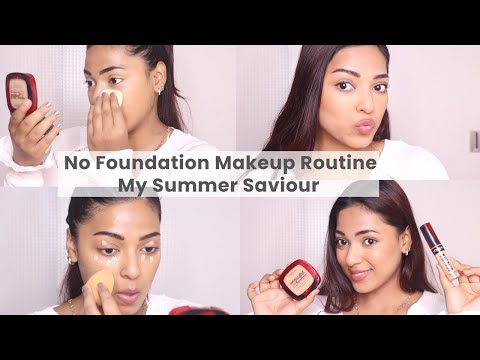 My Summer No Foundation Makeup Routine | Sweat-proof, Water-proof & Transfer-proof