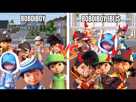EXPERIMEN BOBOIBOY KUASA 7 VS BOBOIBOY IBLIS JAHAT KUASA 7!! - SAKURA SCHOOL