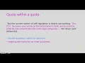 Integrating Quotes in Writing