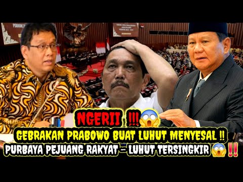 MEMANAS❗️Gebrakan Prabowo di Sidang Kabinet :"PURBAYA Pejuang Rakyat" Bikin LUHUT & Semua Terdiam!!😱