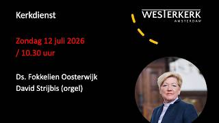 Kerkdienst zondag 12 juli 2026 10.30 uur