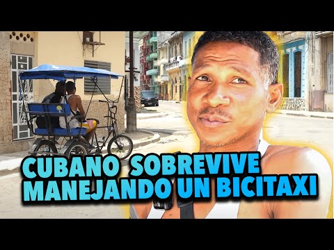 CUBANO maneja un BICITAXI para SOBREVIVIR en CUBA Cap.03