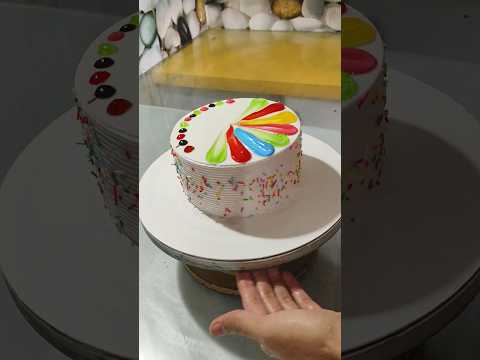 Multi Colour Combination For Birthday Celebration Cake || #shorts #youtubeshorts