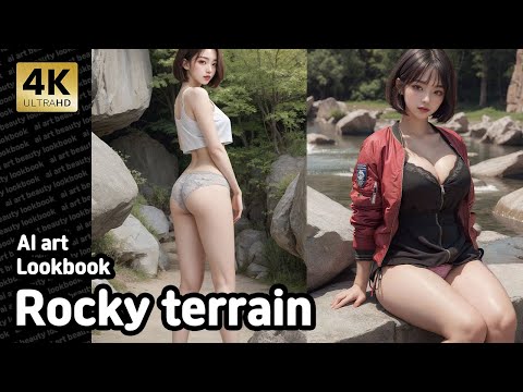 4k Ai art | 바위 지형 룩북 | Rocky terrain Lookbook