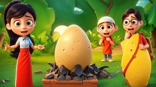 डायनासोर अंडे की कहानी - Dinosaur Egg Story in Hindi | 3D Animated Hindi Moral Stories | Jojo Tv