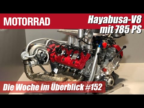 Hayabusa-V8 mit 2.800 Kubik, Turbo und 785 PS | Motorrad Wochenrückblick #152