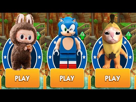 SONIC DASH - LEGO SONIC vs LABUBUB SUBWAY RUN vs BANANA CAT RUN vs ALL BOSSES ANDROID GAMEPLAY