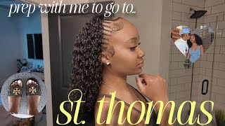 vlog | prep with me for st. thomas (shopping, hair, nails + more) 