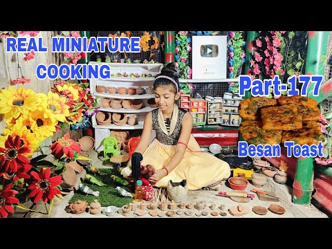 Miniature Cooking Besan Toast/Miniature Cooking Besan Toast Recipe/Besan Toast/Besan Toast Recipe