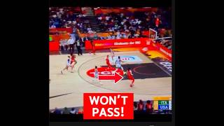 After POTG..TEAM USA  REFUSES TO PASS CAITLIN CLARK THE BALL! #caitlinclark #wnba #shorts