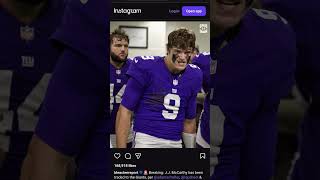 GIANTS GET A NEW QB