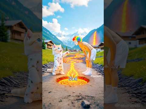 Cute cat wants to swim in lava 😱 #nekofriends #catlovers #catshorts #catvideos #funnycats